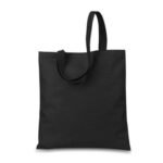 TOTE COTTON BAG WITH HANDLE​ BLACK - Image 2